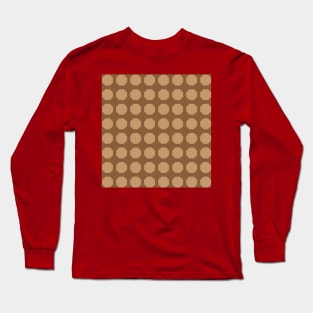 Plygon Pattern Design Brown background for patterned design Lovers Long Sleeve T-Shirt